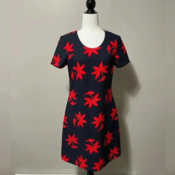 Banana Republic Short Sleeve Floral Print Midi Dress - Picture 5 of 14